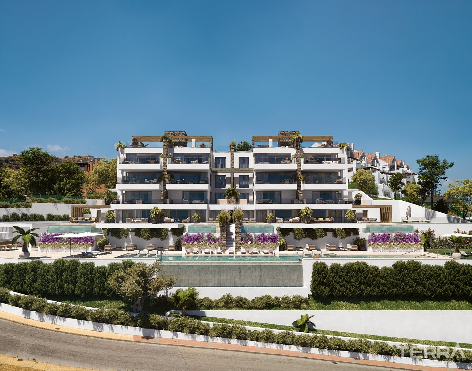 Malaga, La Cala de Mijas'da Golf Kulübüne ve Plaja Yakın Daireler - 112204