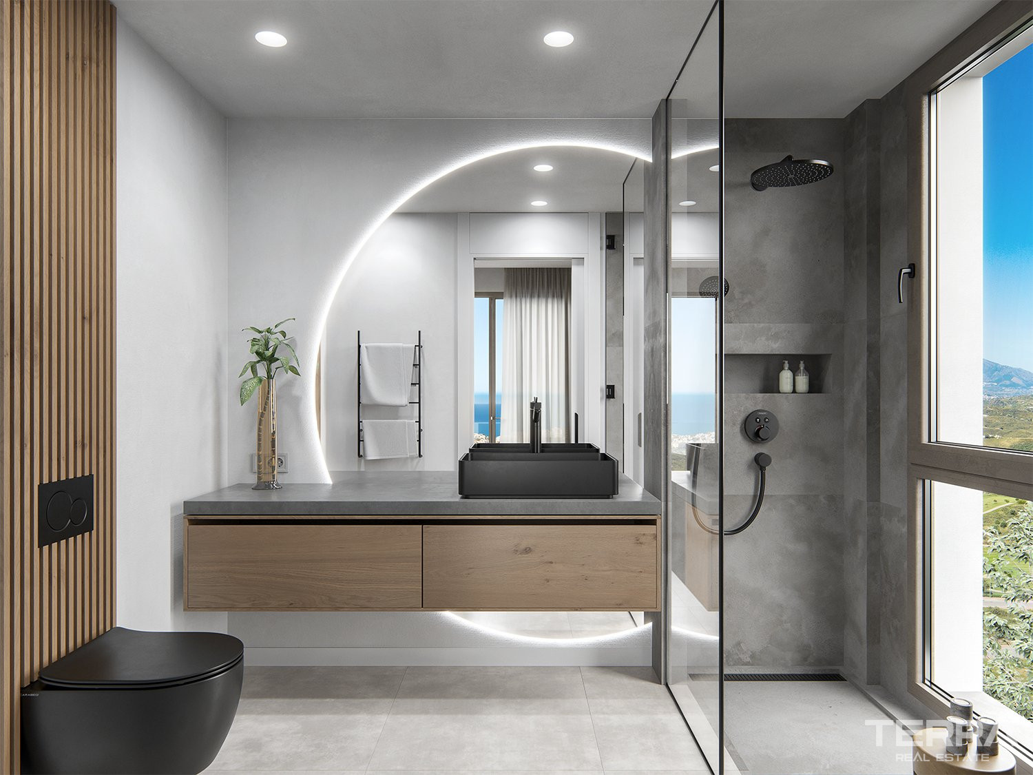 Malaga, La Cala de Mijas'da Golf Kulübüne ve Plaja Yakın Daireler - 112213