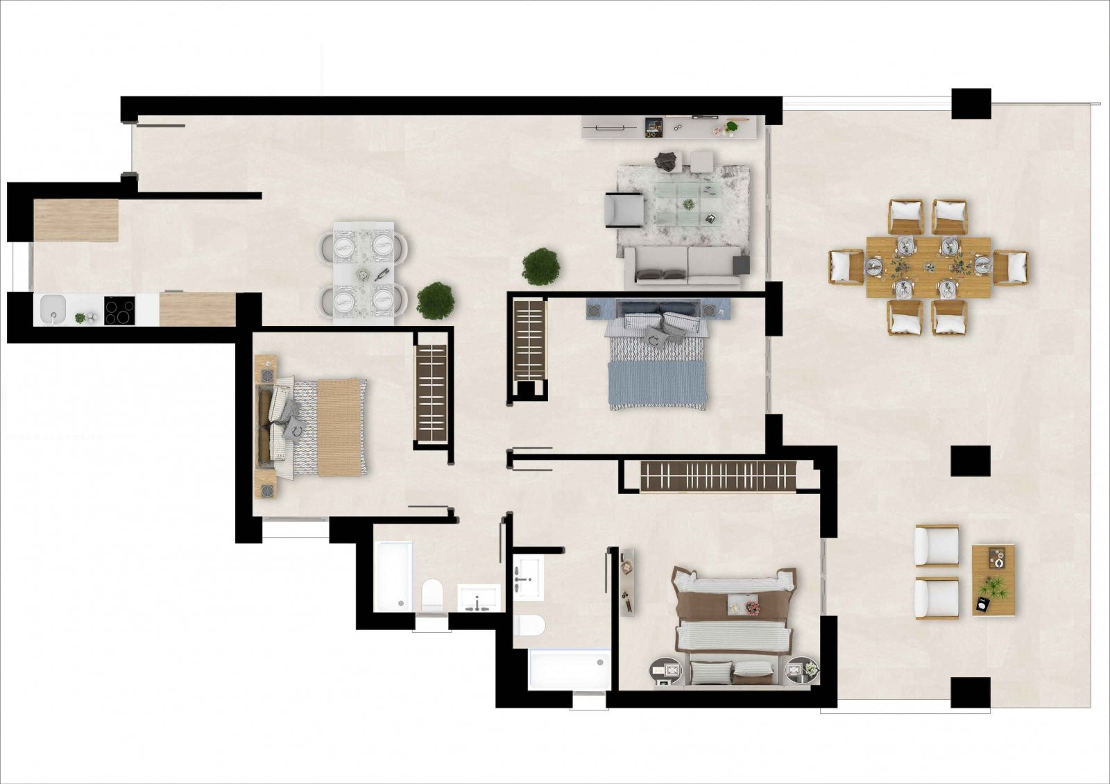 Golf Courses View Apartments for Sale in Estepona, Malaga - 112334
