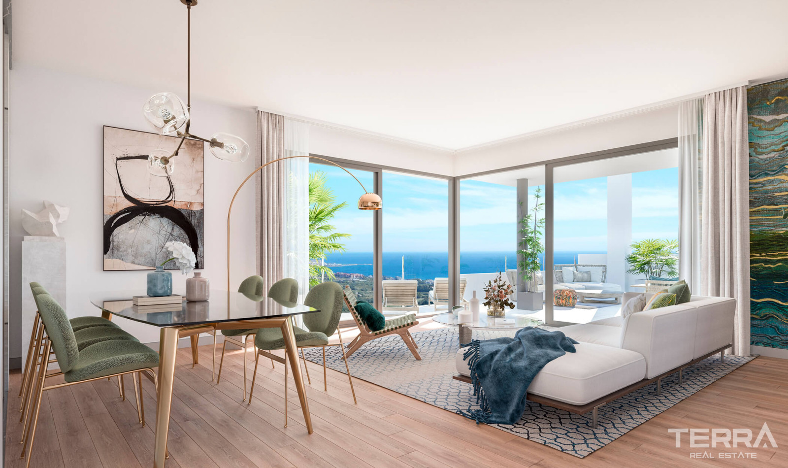 Malaga, Casares'te Golf Sahalarına Yakın Deniz Manzaralı Daireler - 112406