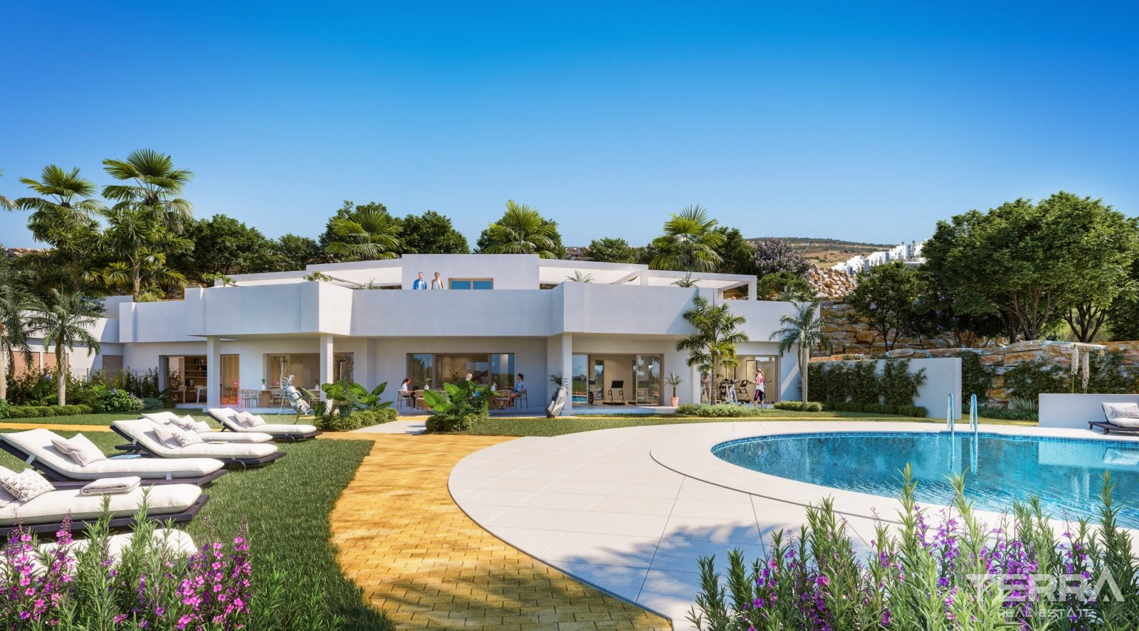Malaga Estepona’da Golf Sahasına Yakın Deniz Manzaralı Daireler - 112572
