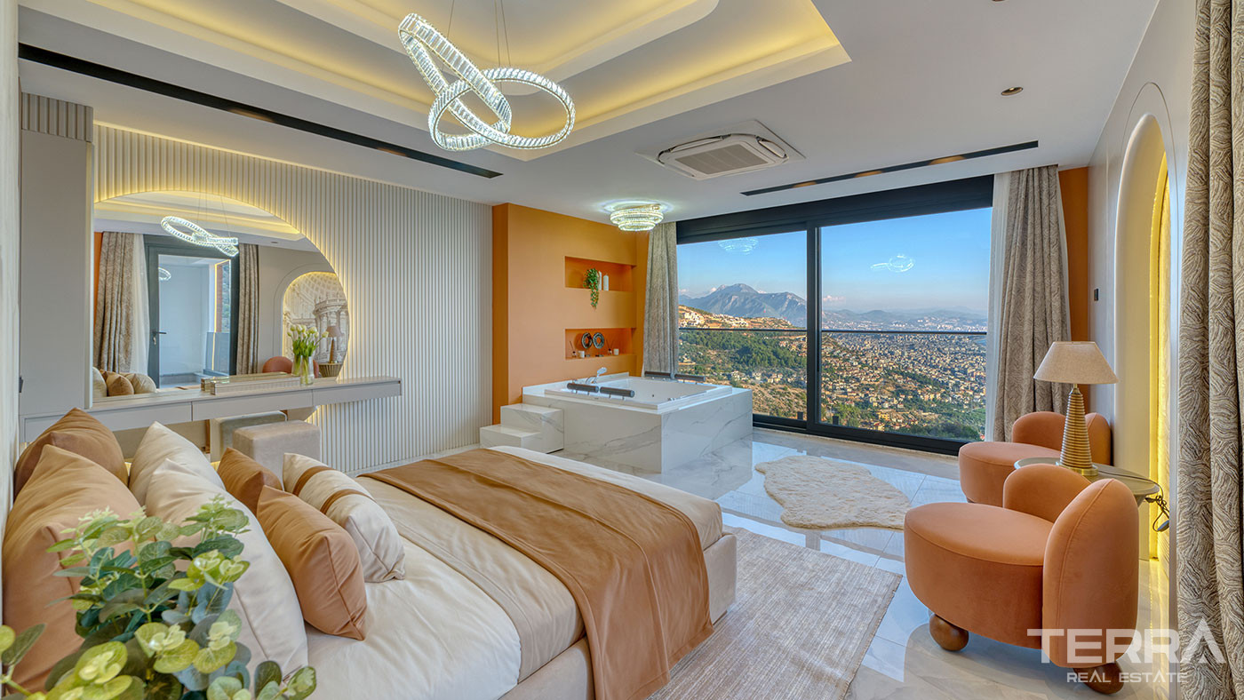Sea View Villa for Sale in Tepe, Alanya, Turkey - 112990