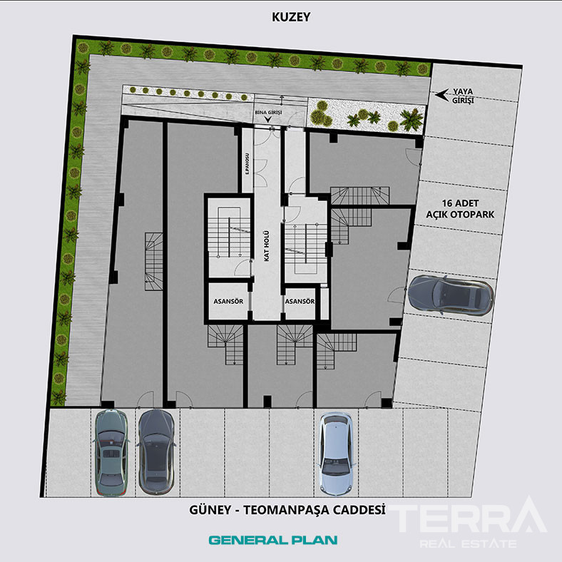 Lejligheder til salg i Antalya centrum, Muratpaşa, Tyrkiet - 113243