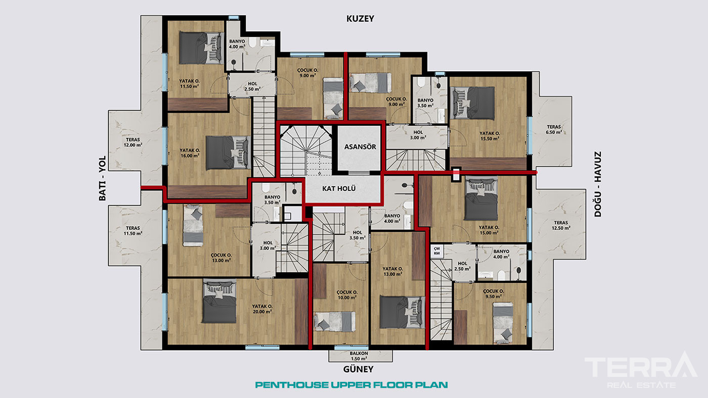 Apartments with Pool for Sale in central Antalya, Turkey - 113270