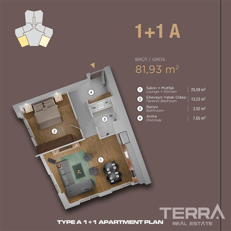Sea View Apartments for Sale in Kartal, İstanbul, Turkey - 113299