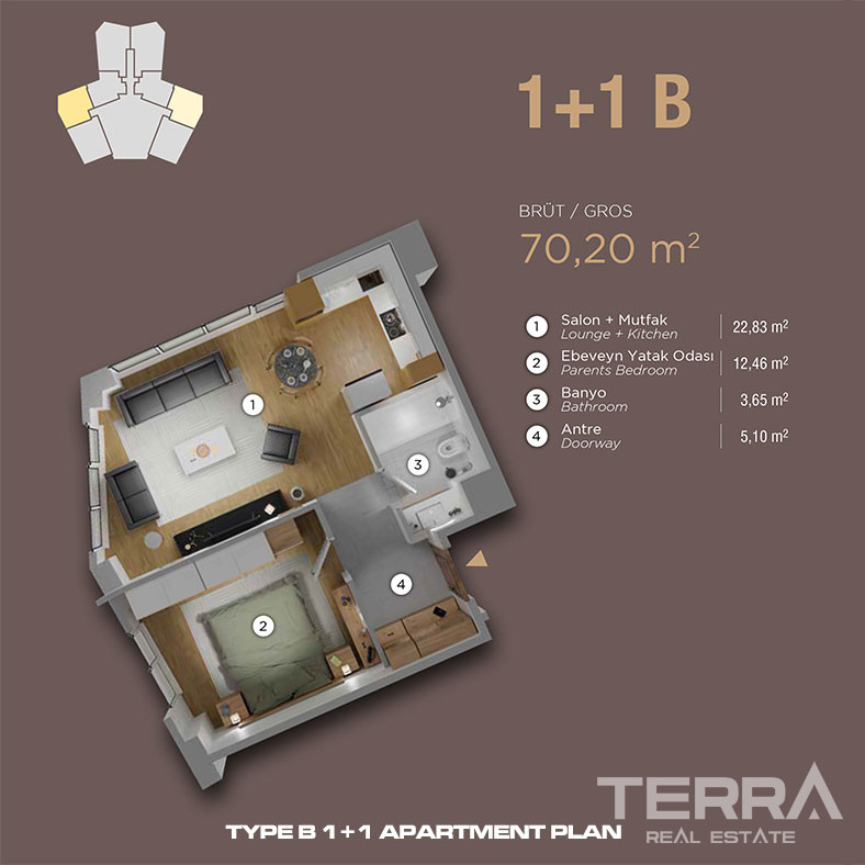 Sea View Apartments for Sale in Kartal, İstanbul, Turkey - 113300