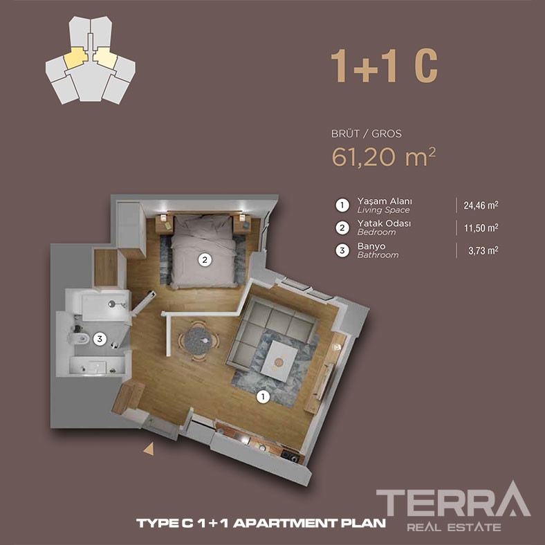 Sea View Apartments for Sale in Kartal, İstanbul, Turkey - 113301