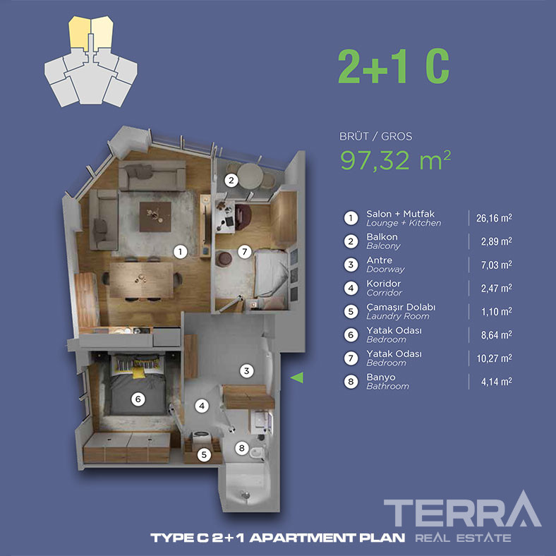 Sea View Apartments for Sale in Kartal, İstanbul, Turkey - 113304