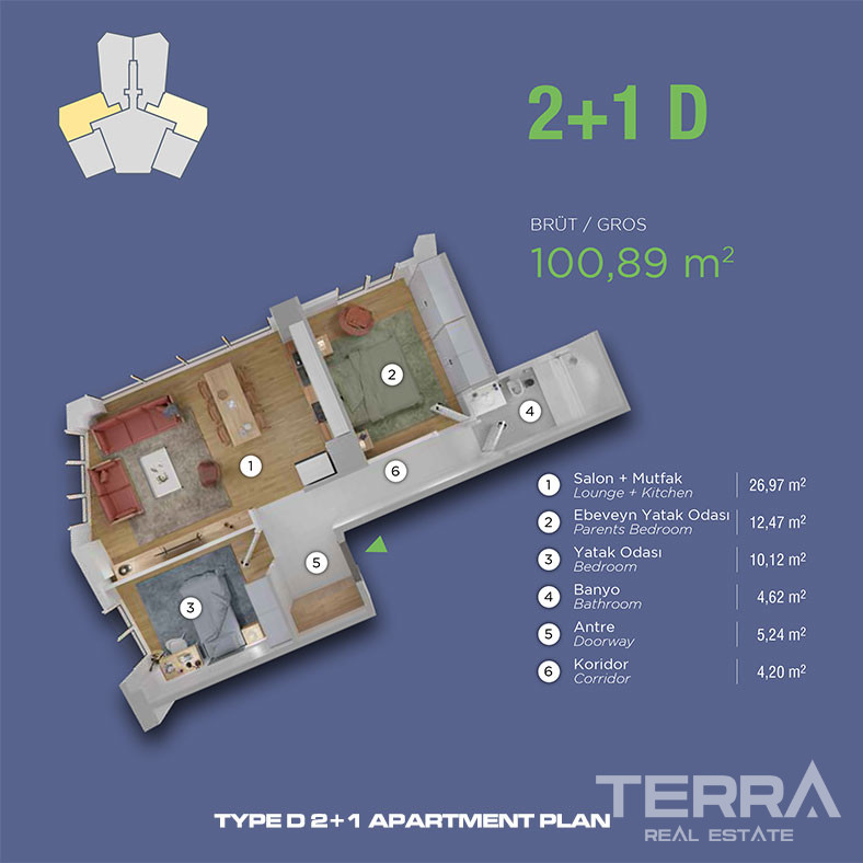 Sea View Apartments for Sale in Kartal, İstanbul, Turkey - 113305