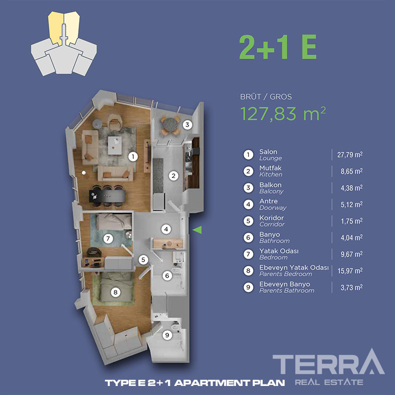 Sea View Apartments for Sale in Kartal, İstanbul, Turkey - 113306
