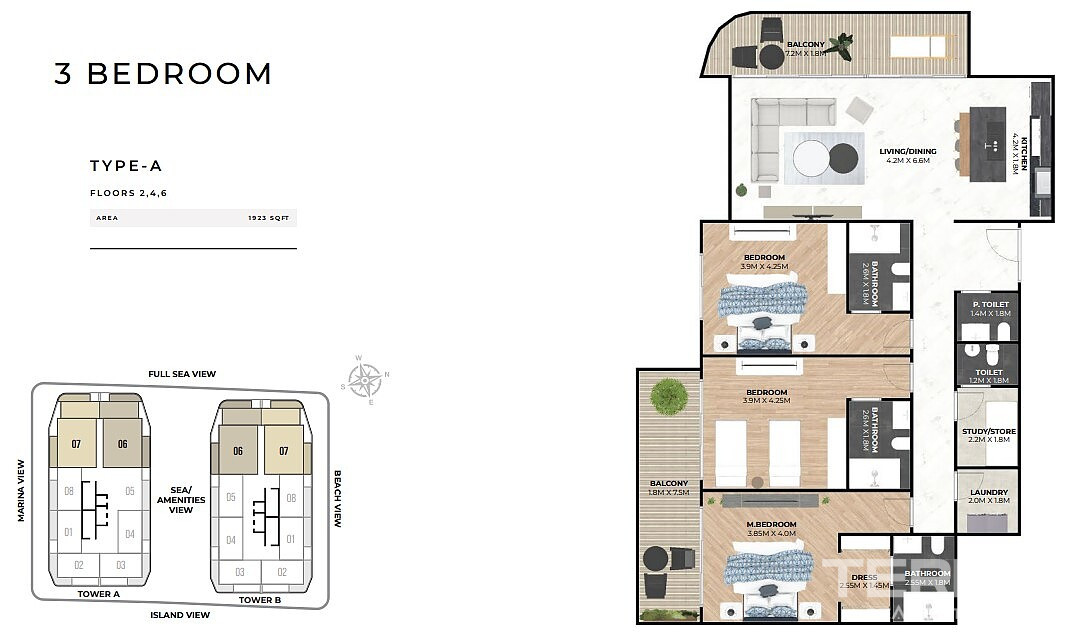 Seafront Apartments for Sale on Dubai Islands, UAE - 113433