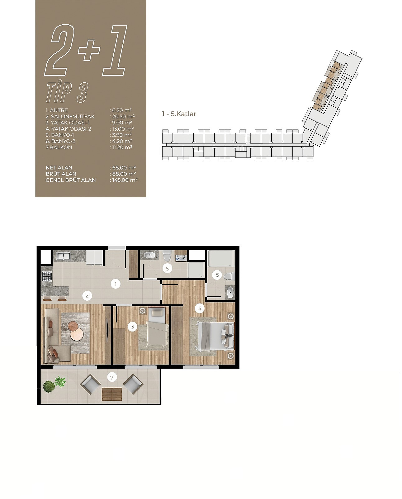 Appartements à vendre à Bornova, İzmir, Turquie - 113608