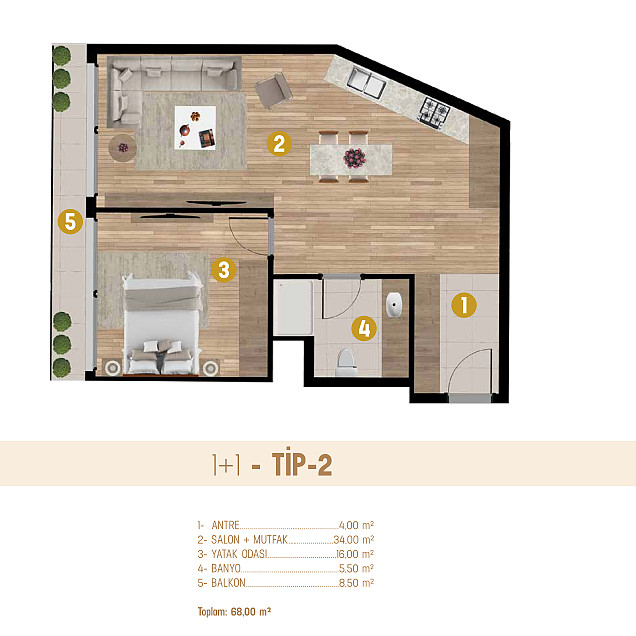 Central Aparments for Sale in İzmir, Çiğli, Turkey - 113636