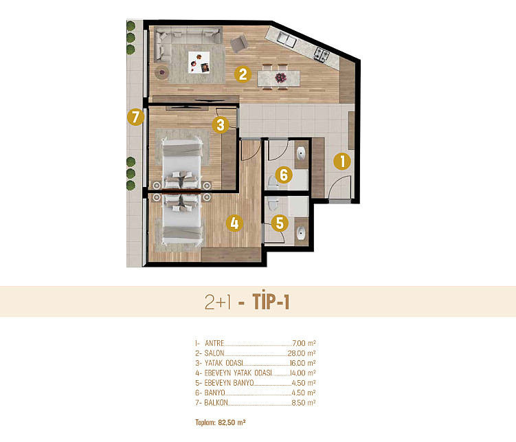 Central Aparments for Sale in İzmir, Çiğli, Turkey - 113637