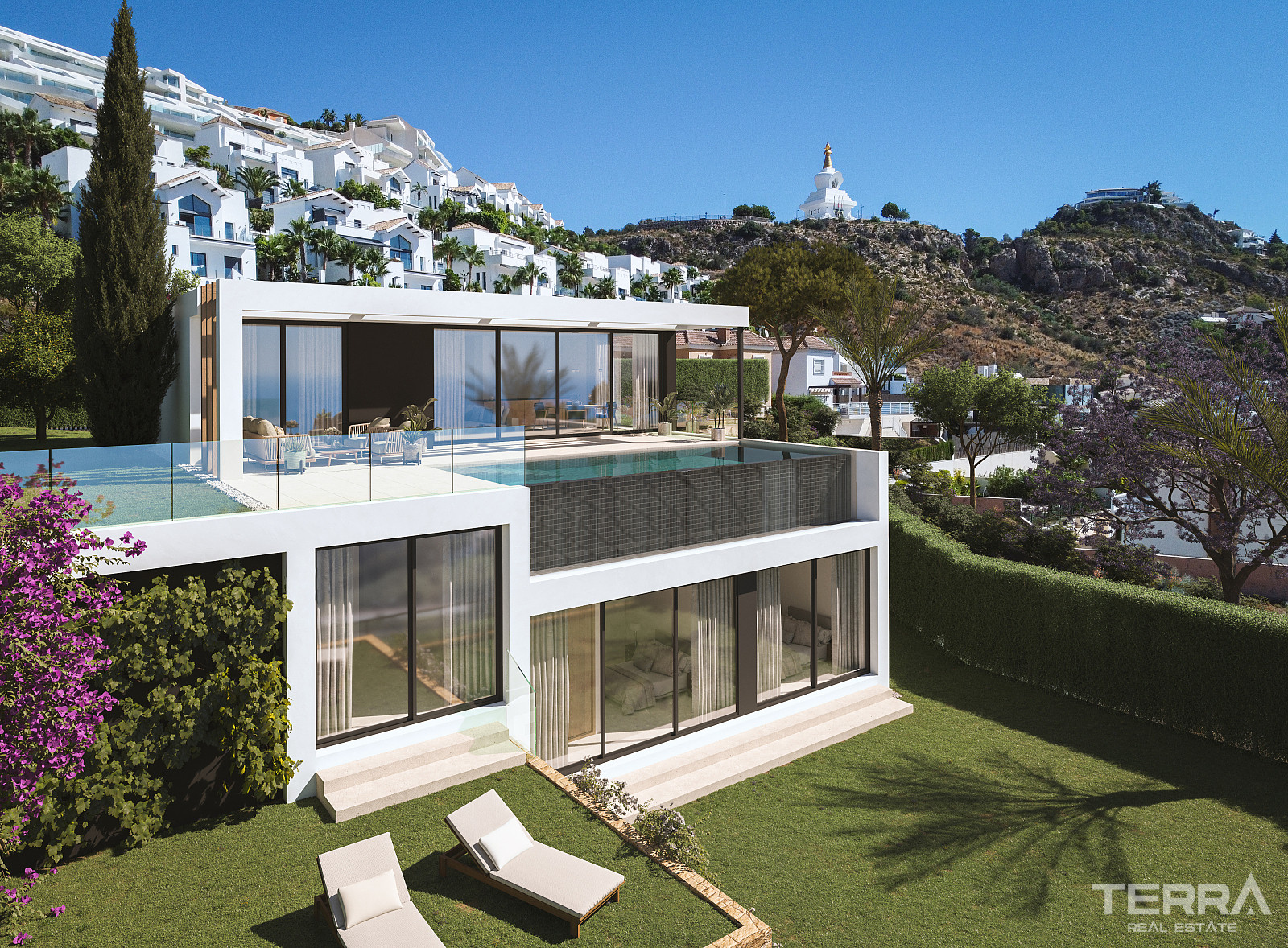 Villaer med pool til salg i Málaga, Benalmádena, Spanien - 113706