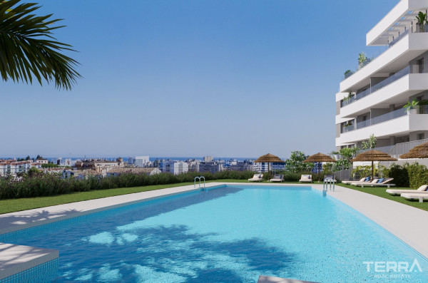 Leiligheter med havutsikt til salgs i Estepona, Costa del Sol, Spania