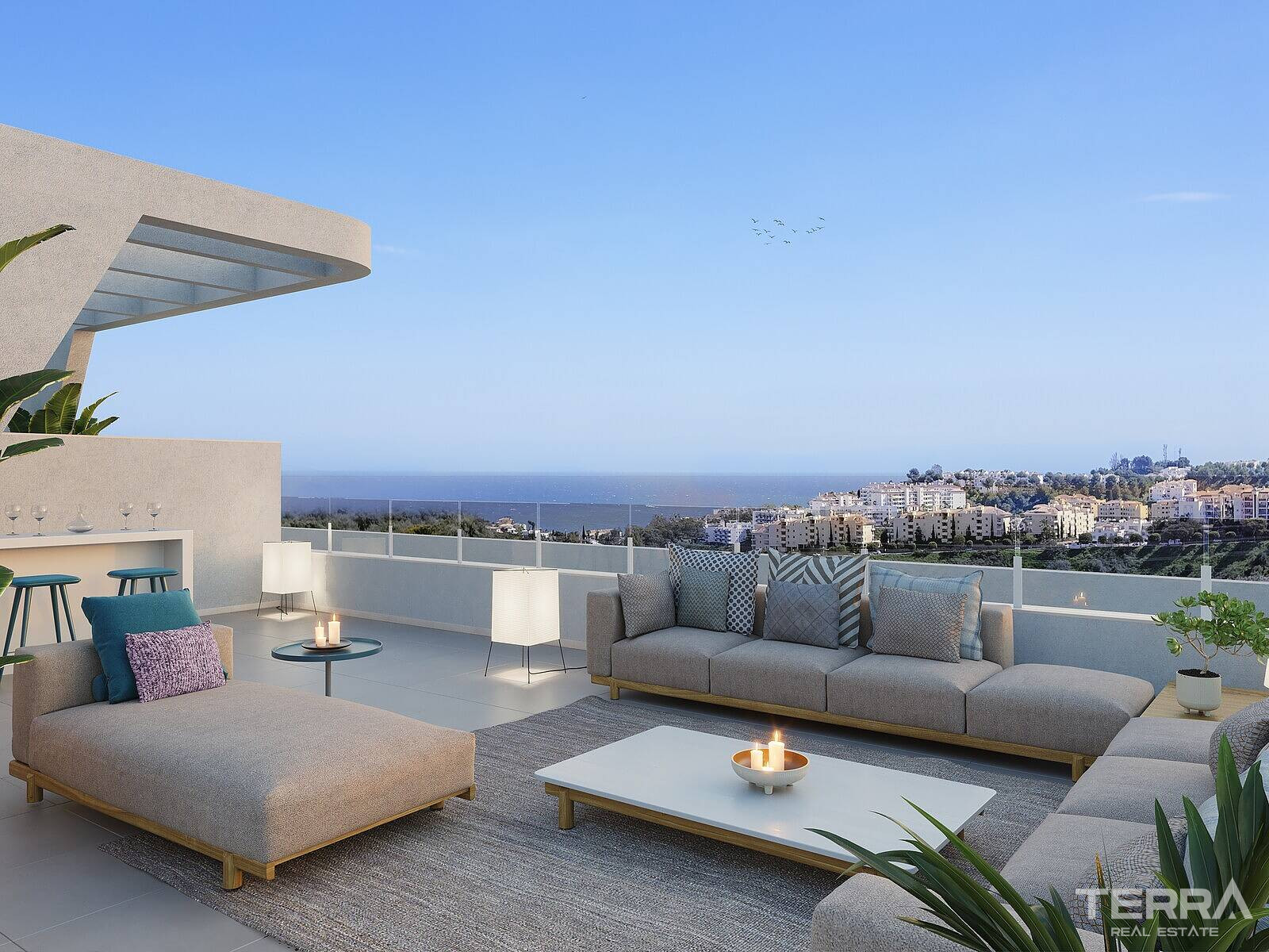 Appartements avec vue mer à vendre à Mijas, Costa del Sol, Espagne - 113851