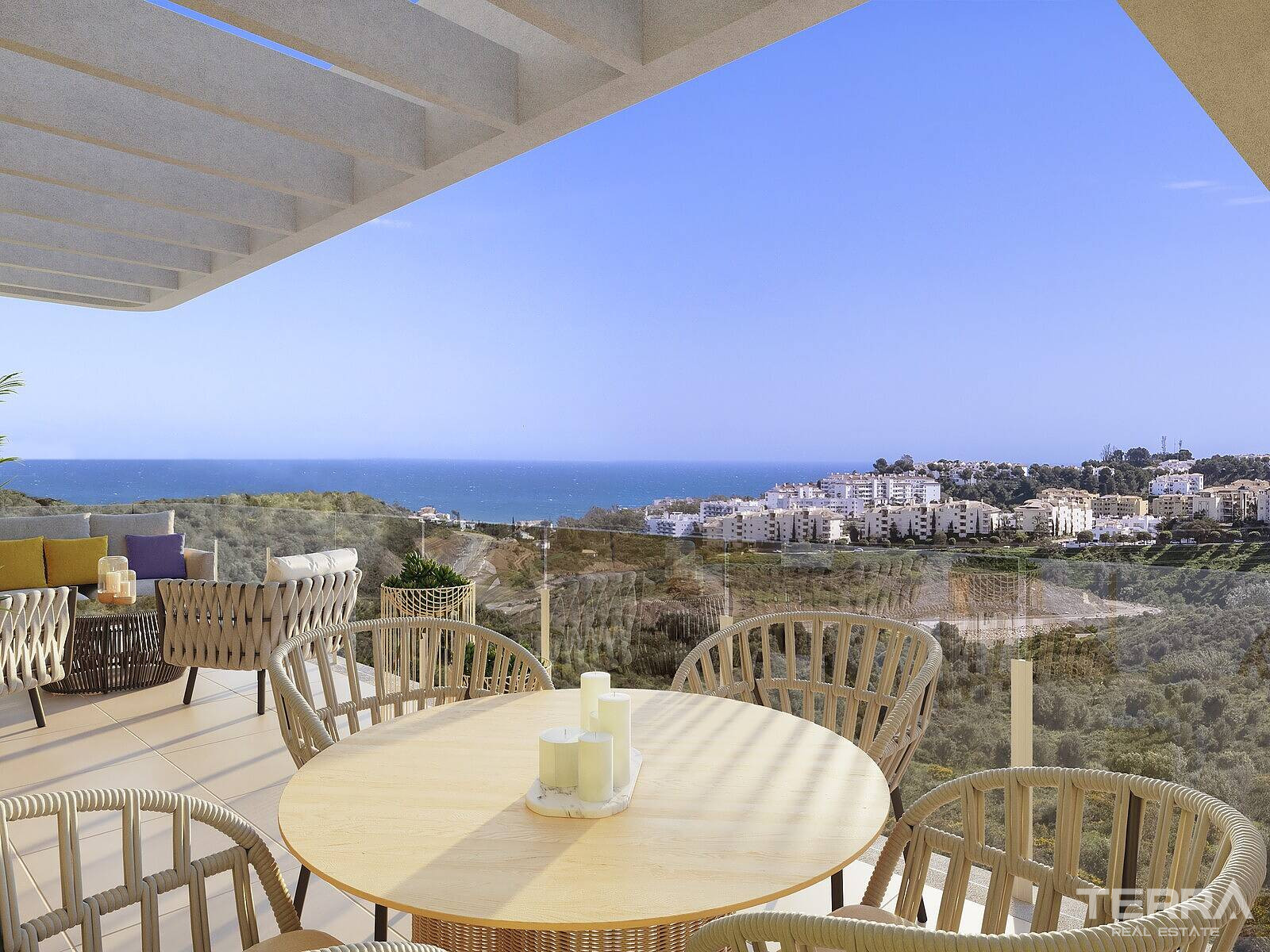 Appartements avec vue mer à vendre à Mijas, Costa del Sol, Espagne - 113852