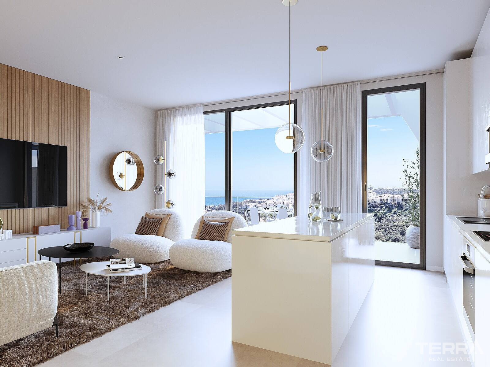 Appartements avec vue mer à vendre à Mijas, Costa del Sol, Espagne - 113857