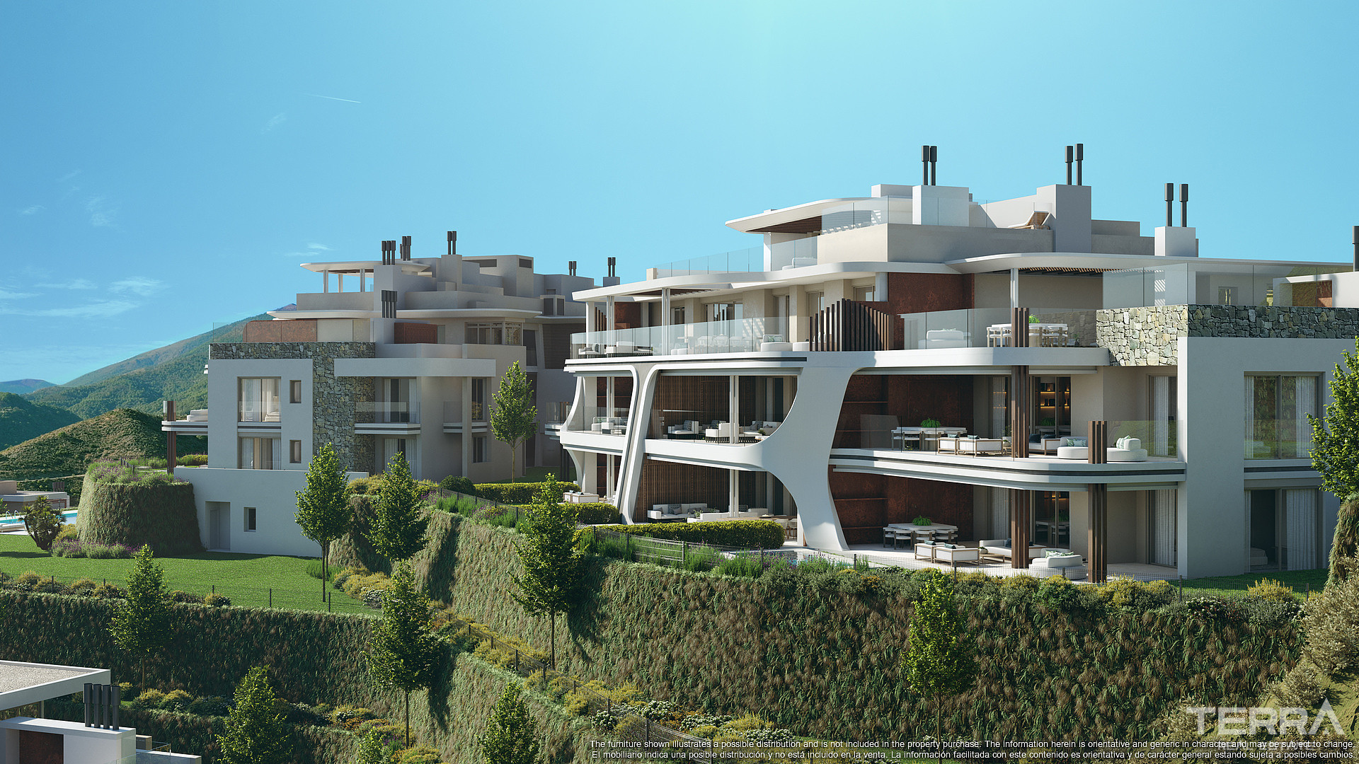 Eksklusive Golf Apartments til salg i La Quinta ved Málaga, Spanien - 113953