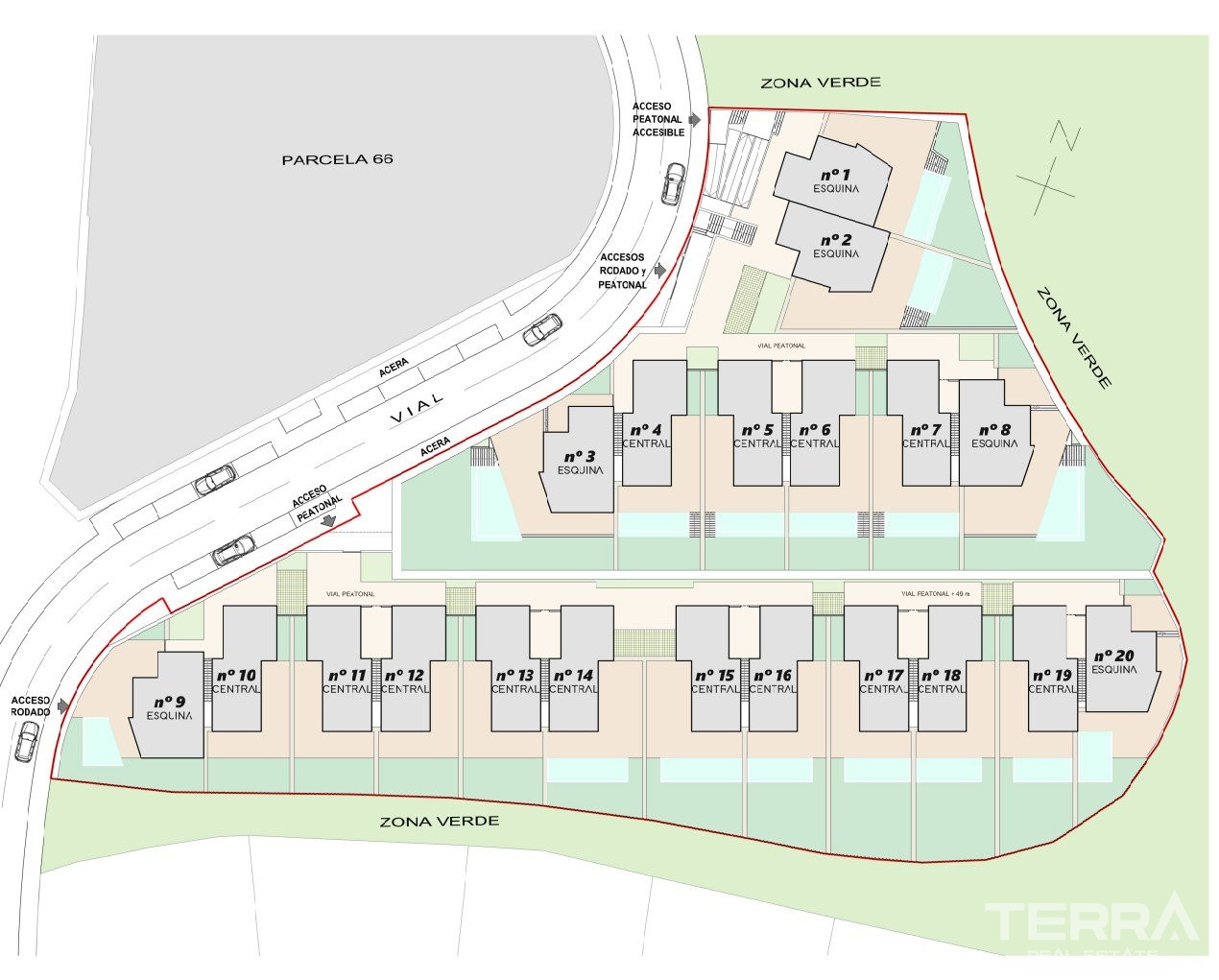 Semi-Detached Villas for Sale in Málaga, Mijas, El Chaparral, Spain - 114096