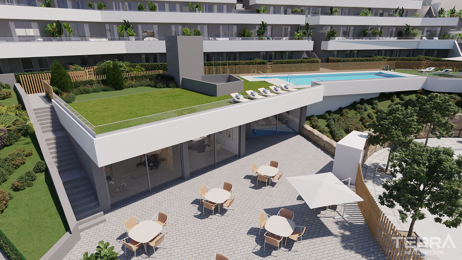 Manilva, Costa del Sol'da Deniz Manzaralı Yarı Müstakil Villalar - 114183