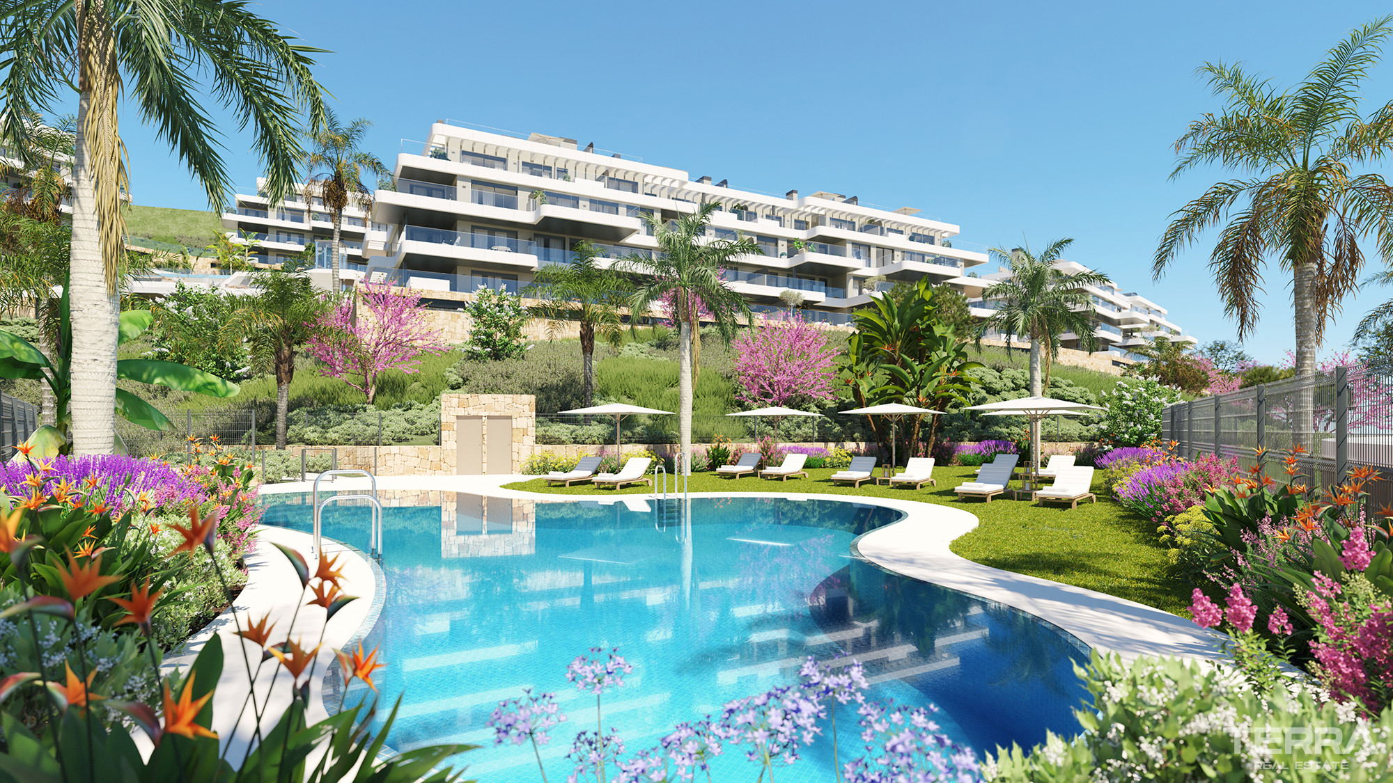 Málaga, La Cala De Mijas'ta Golf Manzaralı Satılık Sıfır Daireler - 114250