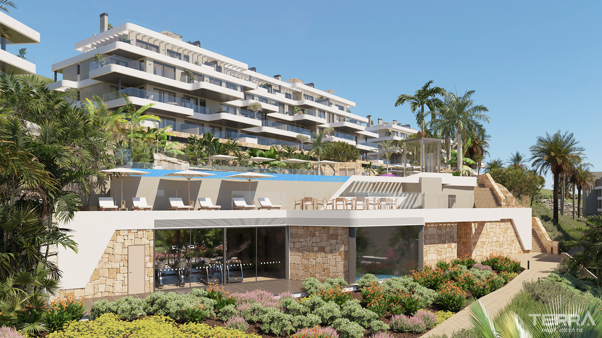 Málaga, La Cala De Mijas'ta Golf Manzaralı Satılık Sıfır Daireler - 114252