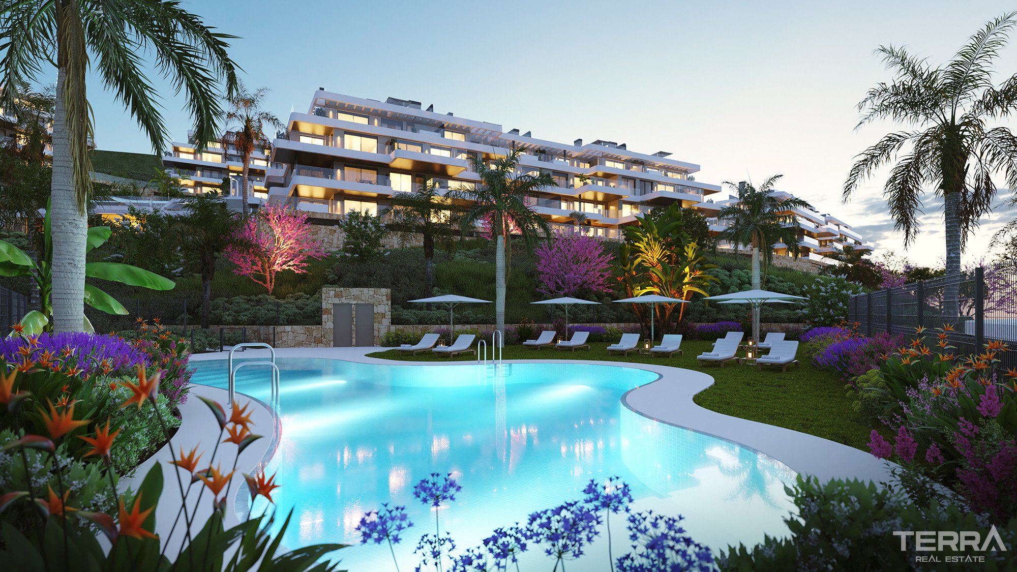 Málaga, La Cala De Mijas'ta Golf Manzaralı Satılık Sıfır Daireler - 114256