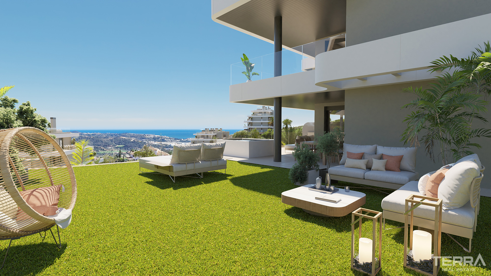 Málaga, La Cala De Mijas'ta Golf Manzaralı Satılık Sıfır Daireler - 114257
