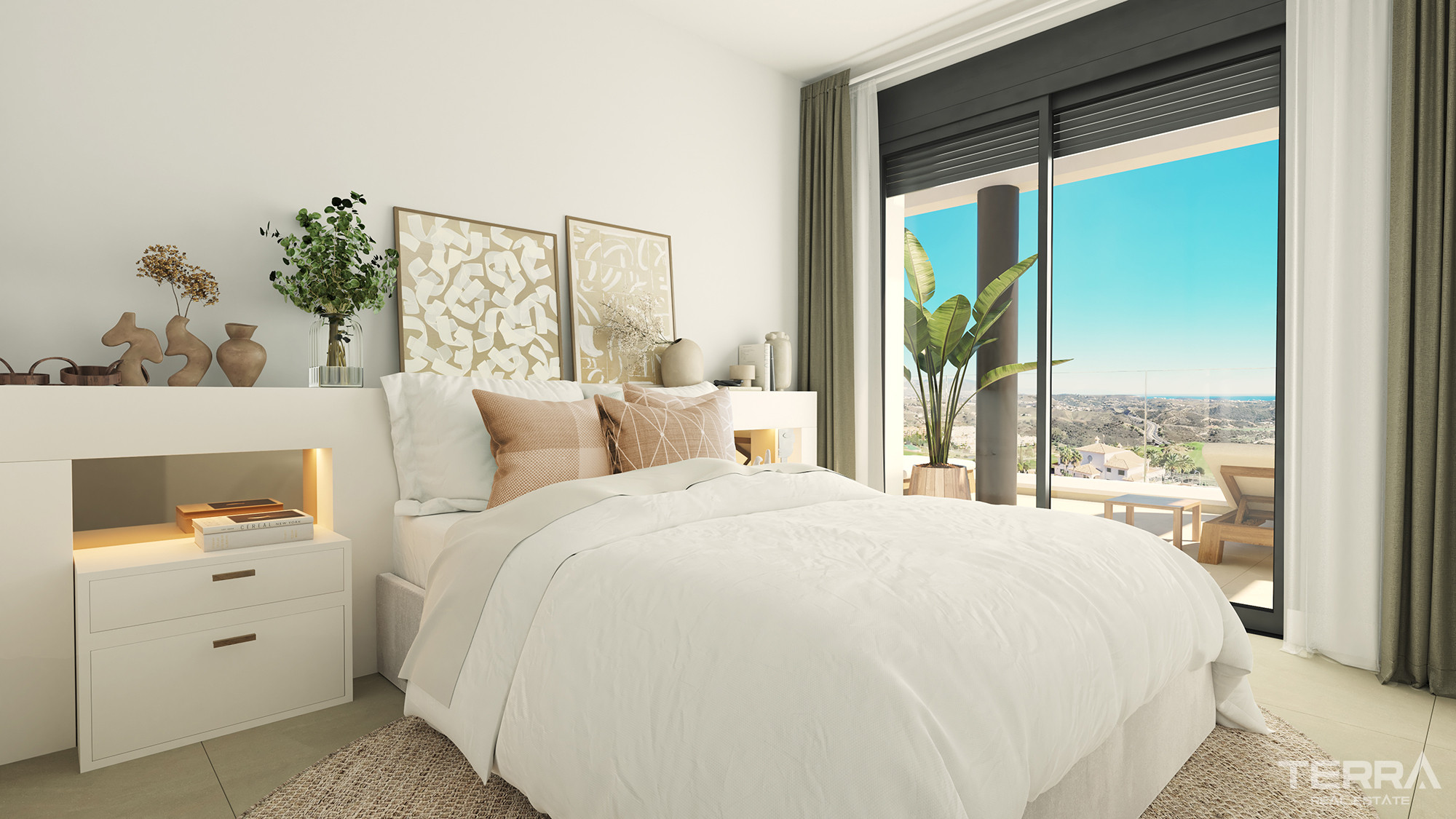 Málaga, La Cala De Mijas'ta Golf Manzaralı Satılık Sıfır Daireler - 114265