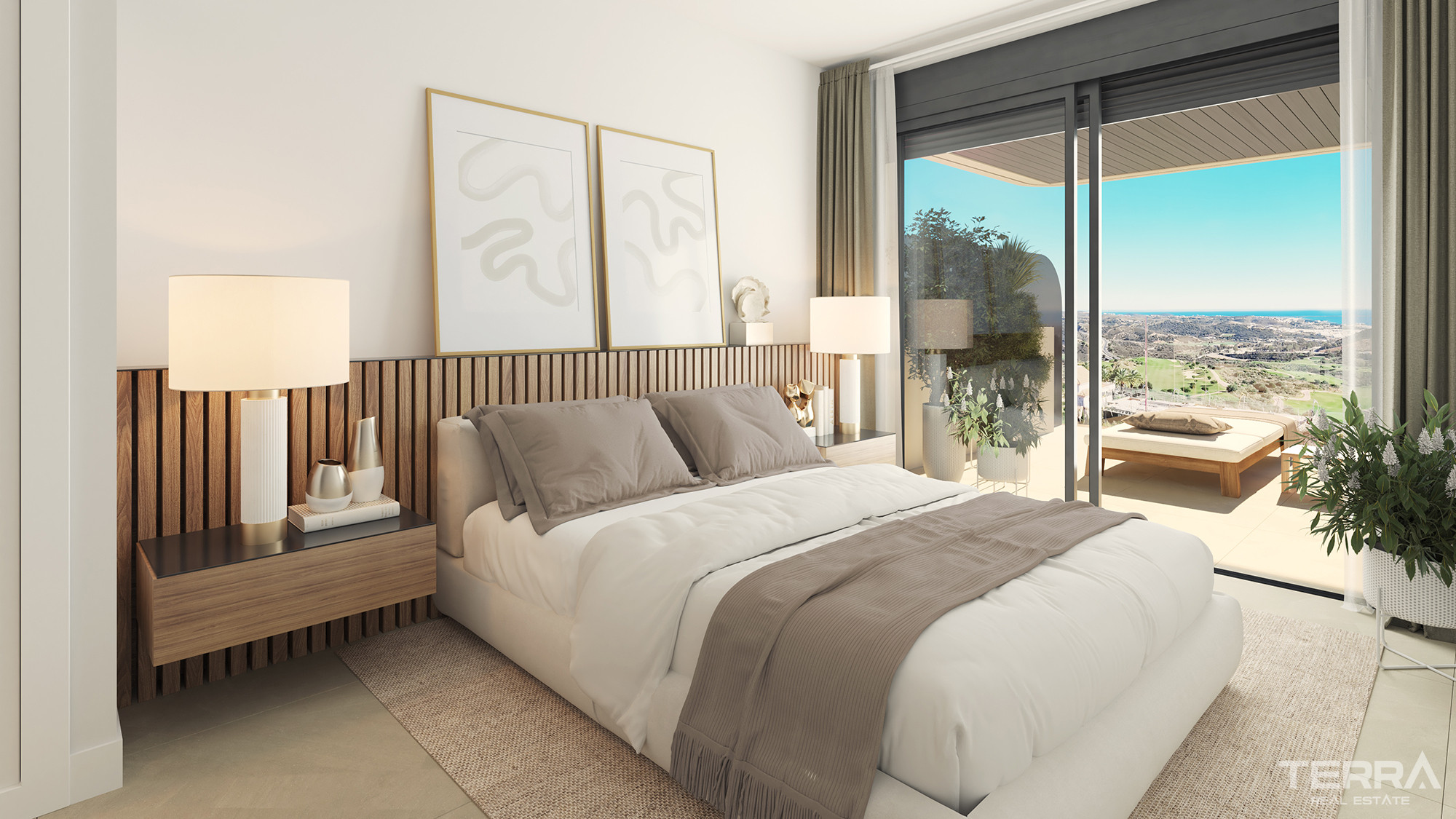 Málaga, La Cala De Mijas'ta Golf Manzaralı Satılık Sıfır Daireler - 114266