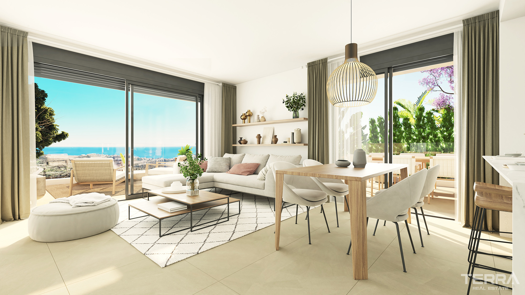 Málaga, La Cala De Mijas'ta Golf Manzaralı Satılık Sıfır Daireler - 114272
