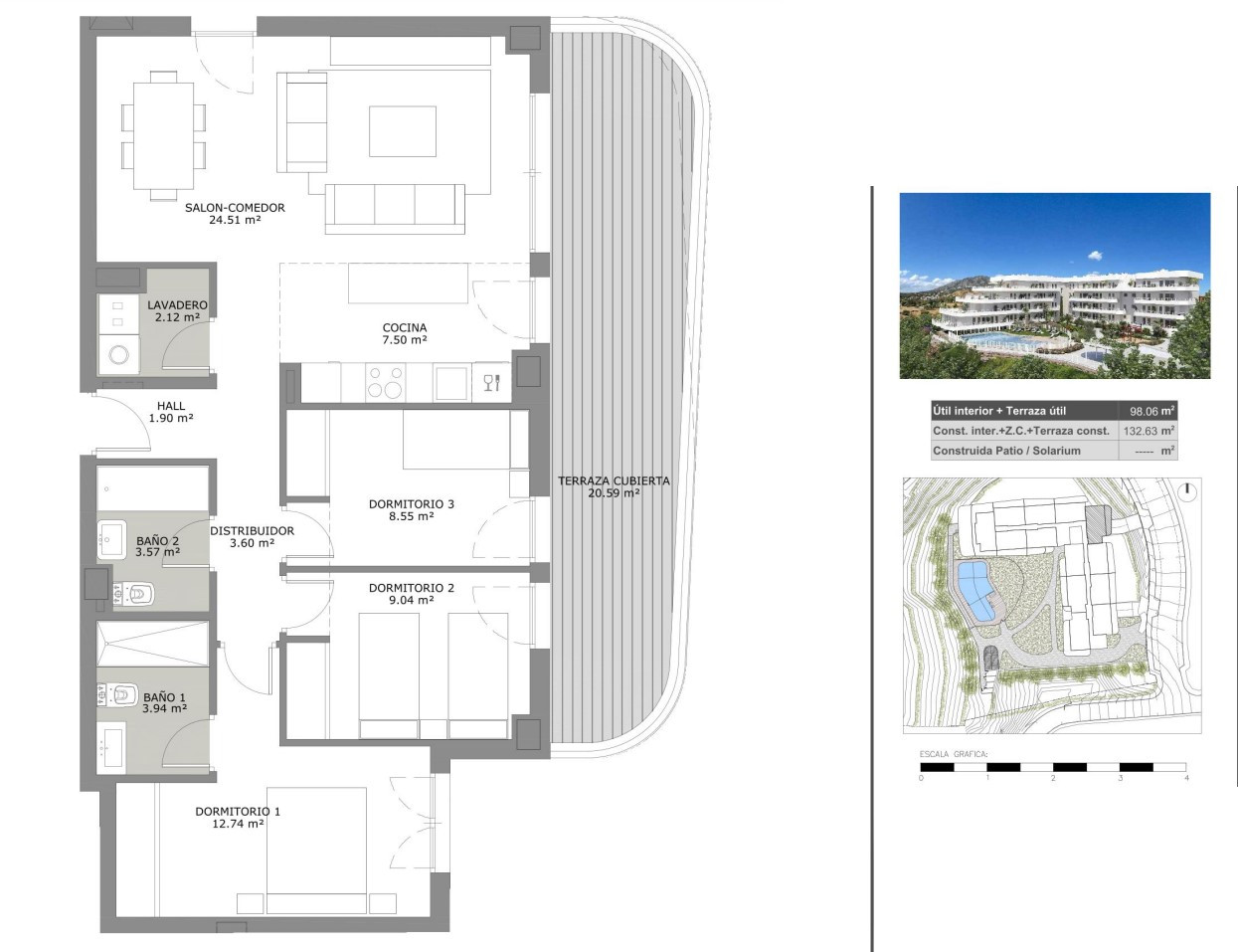 Sea View Apartments for Sale in Fuengirola, Costa del Sol, Spain - 114356