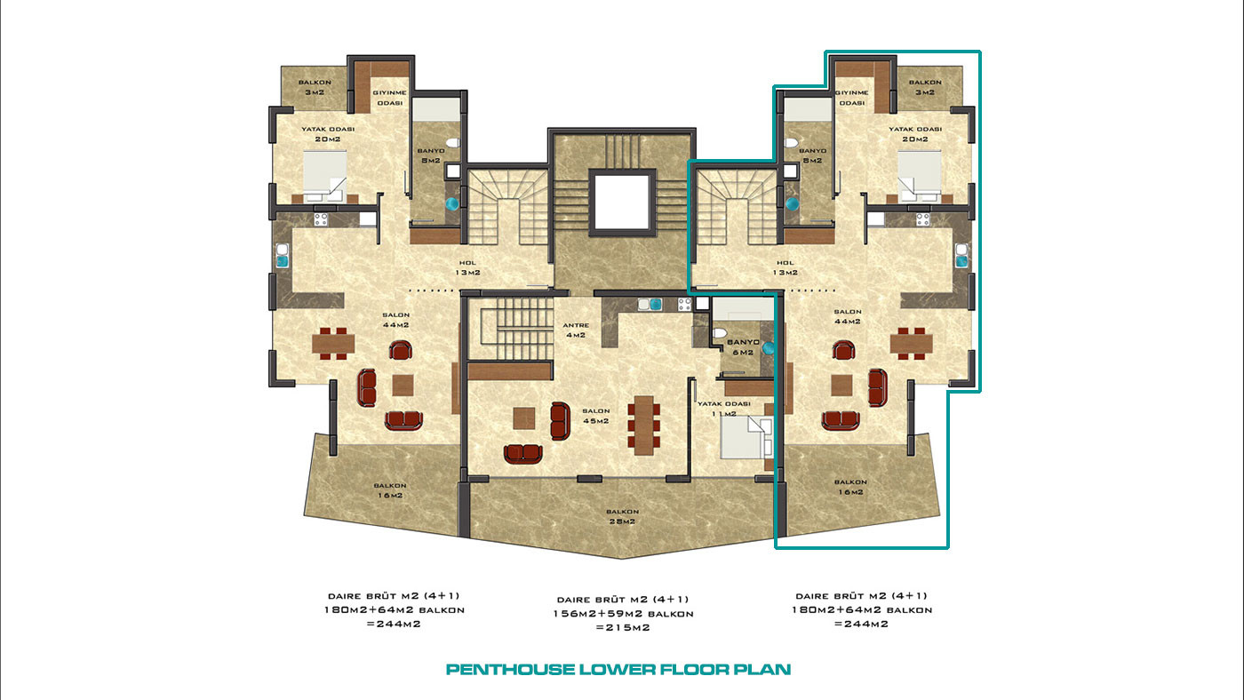 Furnished Apartment for Sale in Flower Garden 3, Oba, Alanya, Turkey - 114533