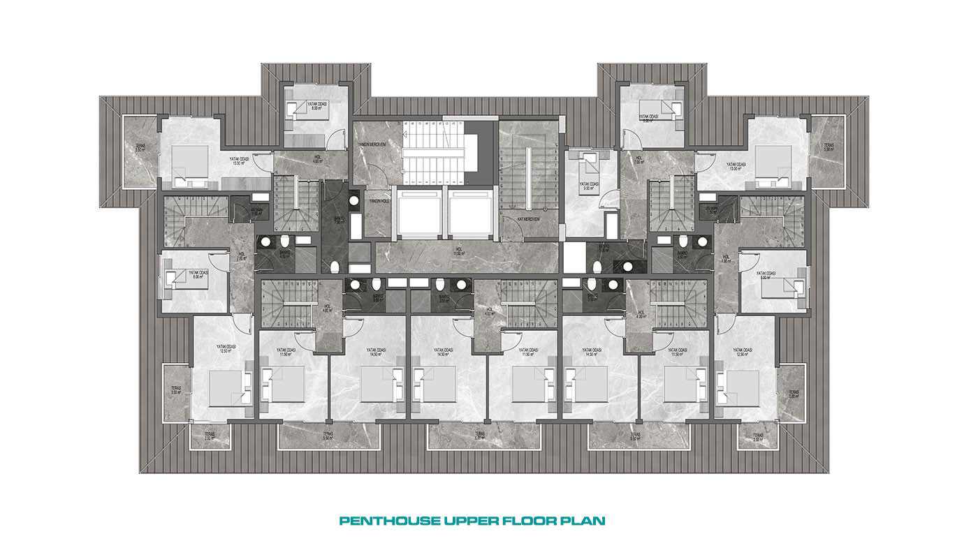Gotowe do zamieszkania apartamenty w Tosmur, Alanya, Turcja - 114581