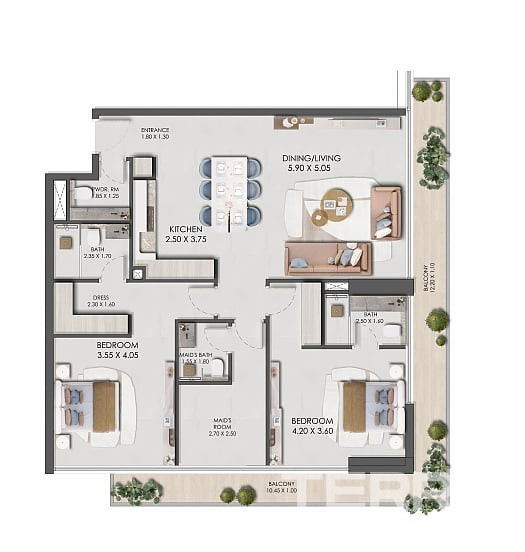 City View Apartments for Sale in Dubai, Jumeirah Village Circle - 114704
