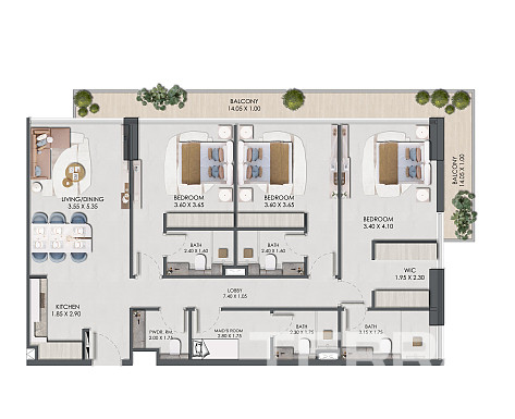 City View Apartments for Sale in Dubai, Jumeirah Village Circle - 114705