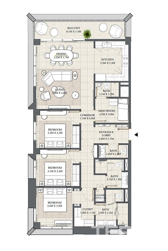 Luxury Apartments for Sale in Dubai Creek Harbour - 114827