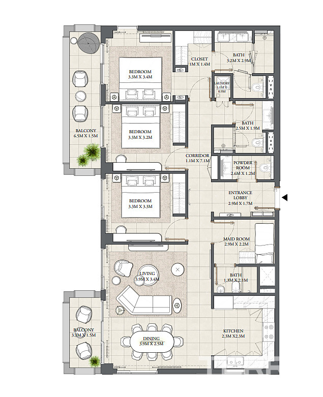 Apartments Near the Beach for Sale in Dubai Creek Harbour - 114850