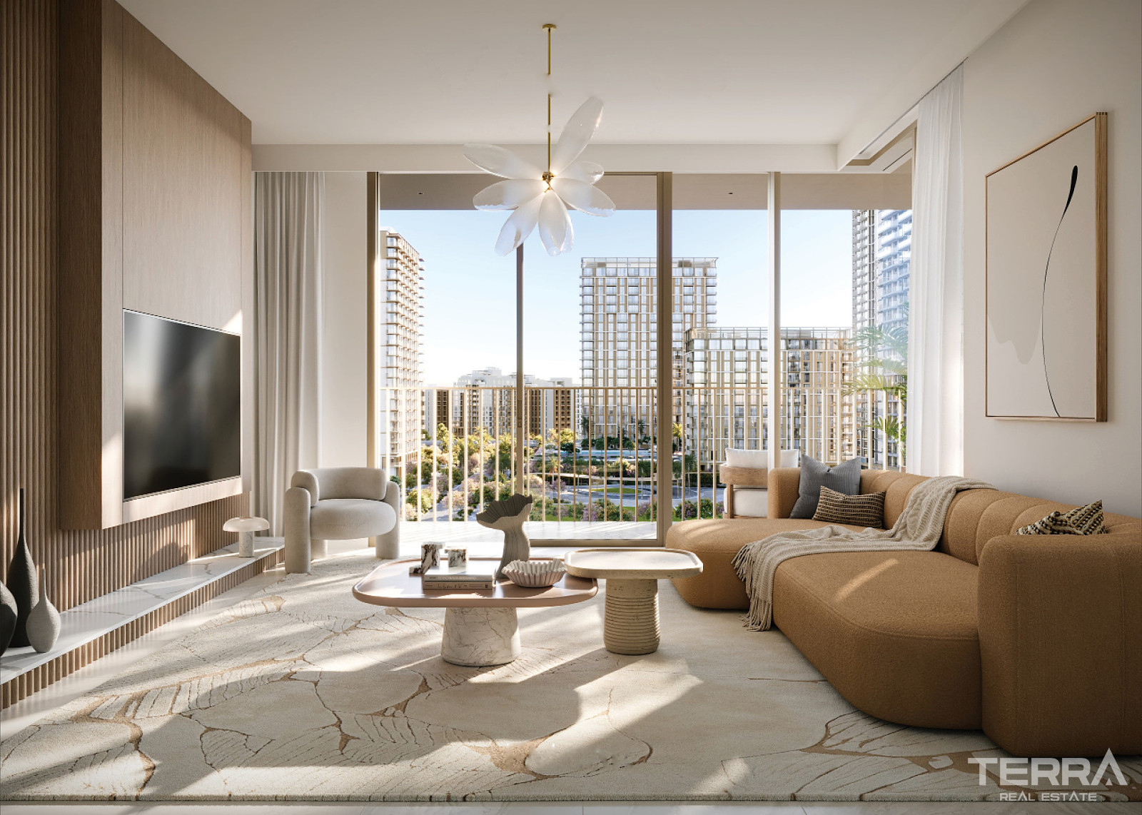 Dubai Creek Harbour'da Şehir Manzaralı Sahile Yakın Daireler - 114856