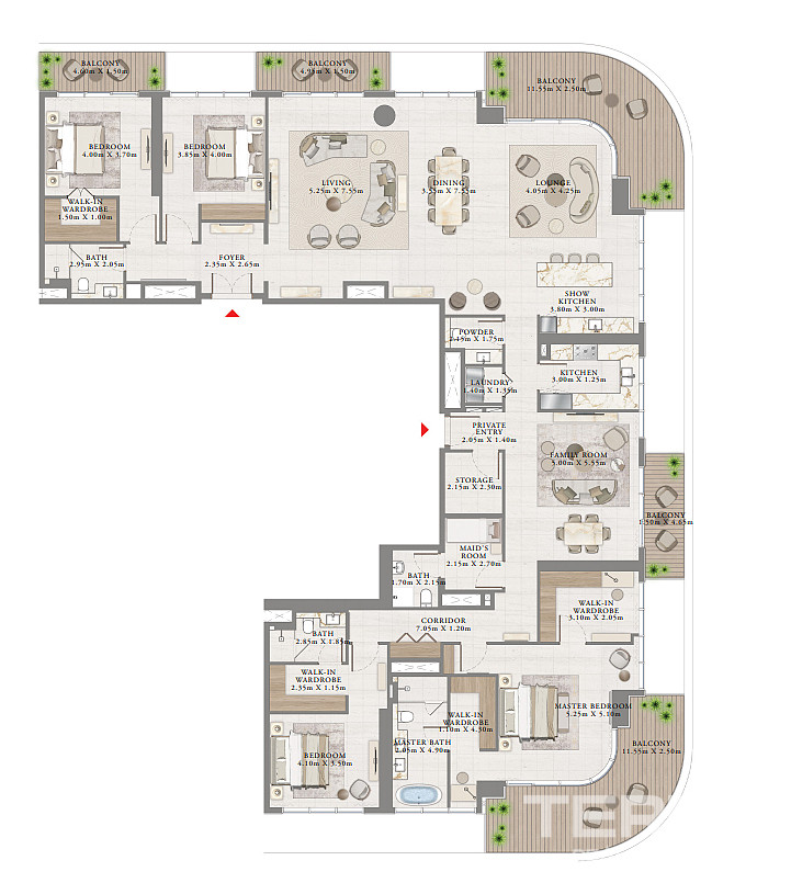 Dubai Harbour'da Satılık Denize Sıfır Daireler - 114871