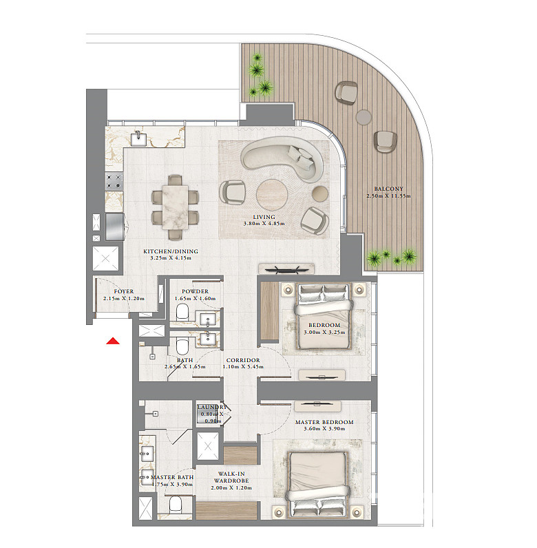 Dubai Harbour’da Satılık Mobilyalı Daireler - 114881