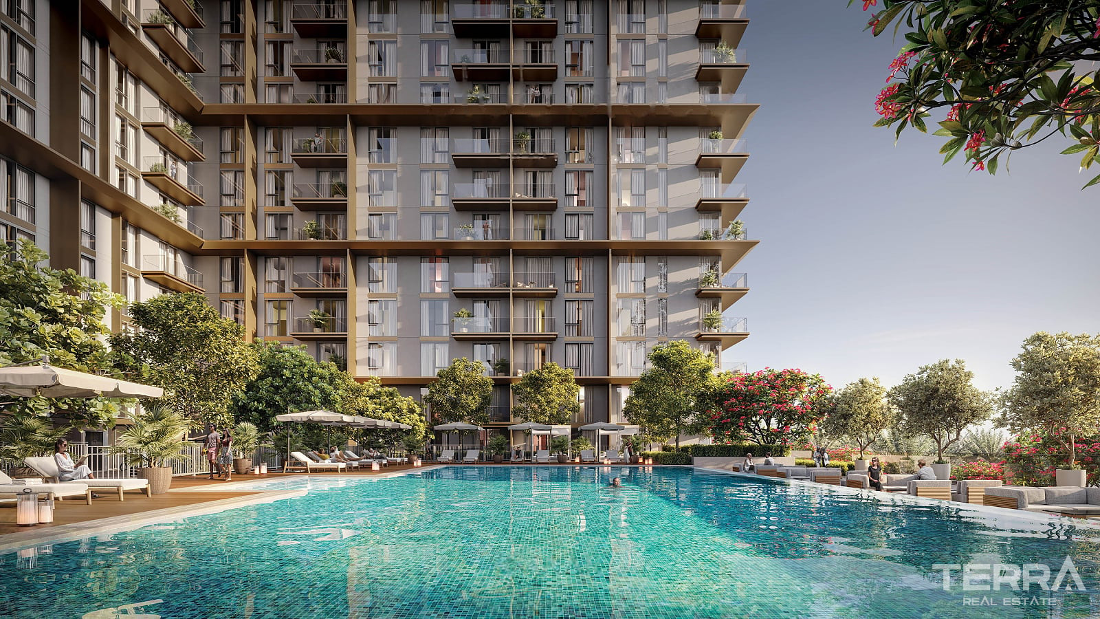 Dubai Hills Estate'te Şehir ve Golf Sahası Manzaralı Satılık Daireler - 114938