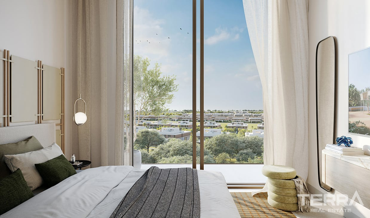 Dubai Hills Estate'te Şehir ve Golf Sahası Manzaralı Satılık Daireler - 114942