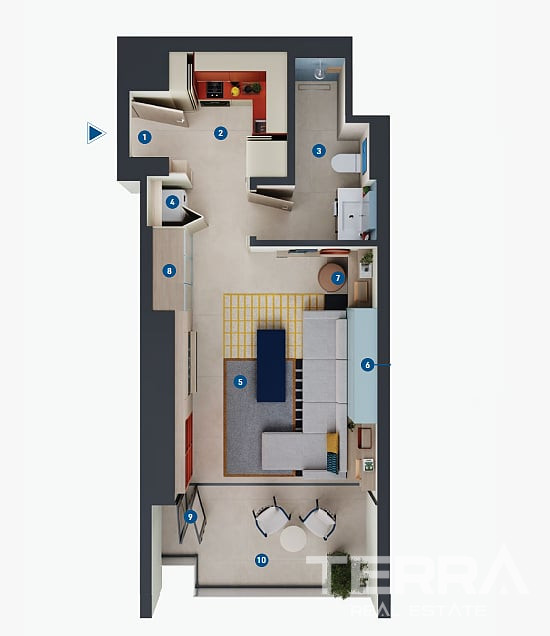 Dubai Marina'da Mobilyalı ve Şehir Manzaralı Sıfır Daireler - 115007