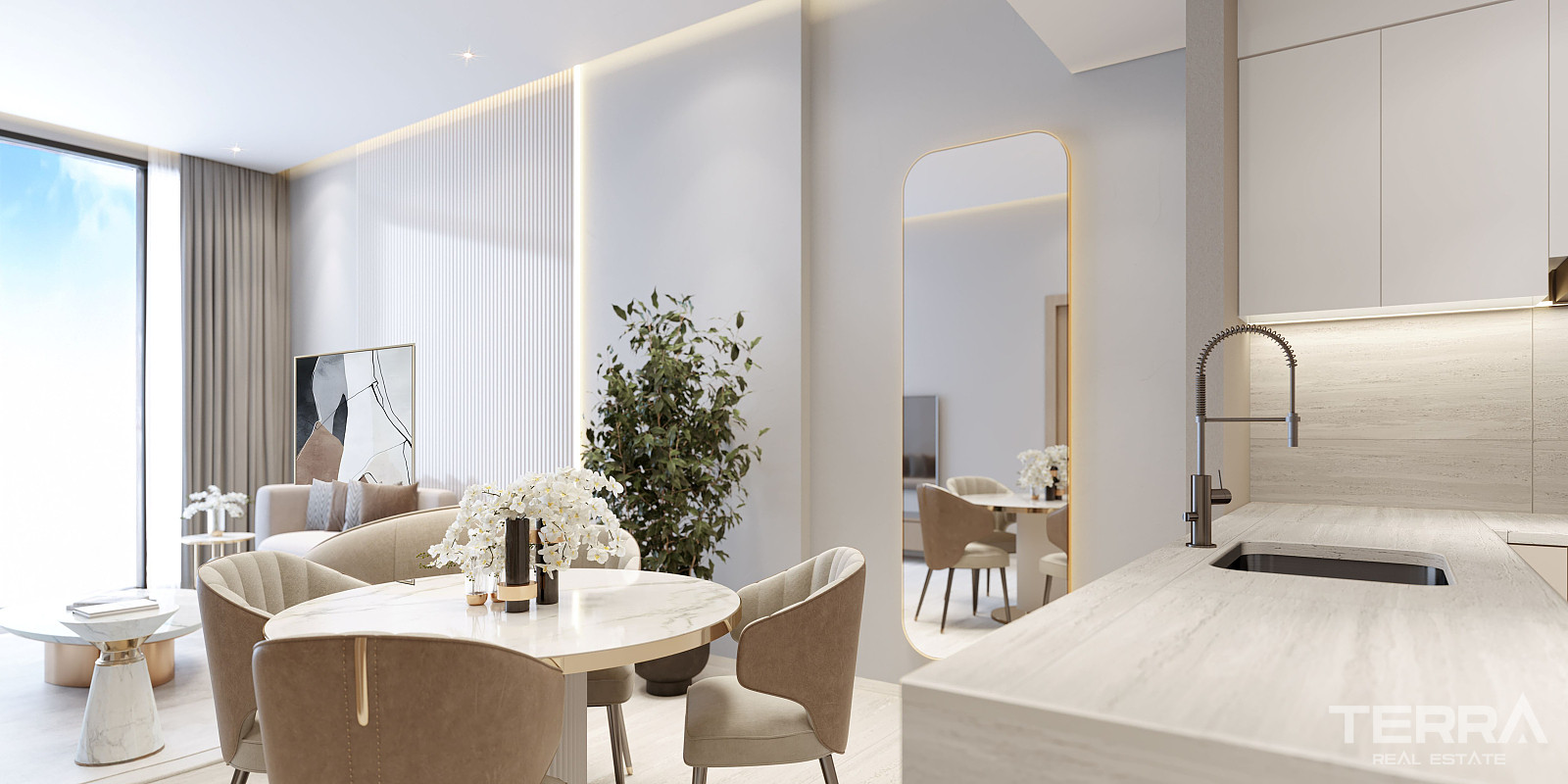 Dubai, Jumeirah Village Triangle'da Şehir Manzaralı Mobilyalı Daireler - 115046