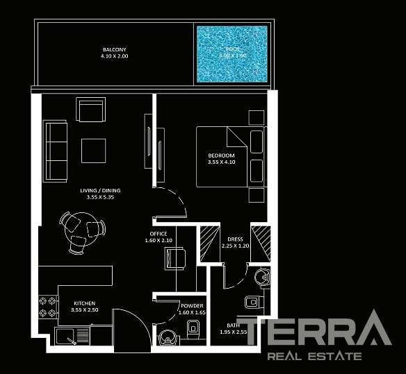 Dubai, Jumeirah Lake Towers'da Satılık Mobilyalı Daireler - 115120