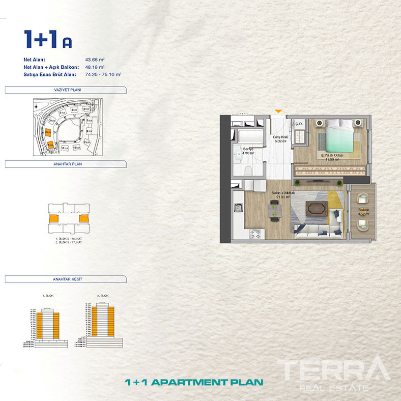 Apartments for Sale in Bağcılar, İstanbul, Turkey - 115358