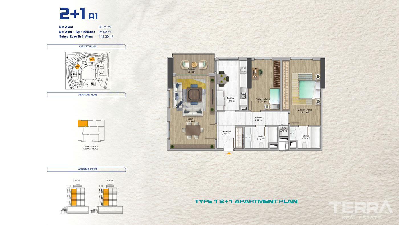 Apartments for Sale in Bağcılar, İstanbul, Turkey - 115360